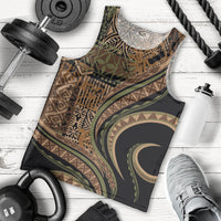 Hawaiian Hibiscus Tribal Vintage Motif Men Tank Top Ver 8 LT9 - Polynesian Pride