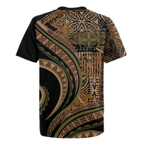 Hawaiian Hibiscus Tribal Vintage Motif Rugby Jersey Ver 8 LT9 - Polynesian Pride