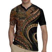 Hawaiian Hibiscus Tribal Vintage Motif Rugby Jersey Ver 8 LT9 - Polynesian Pride