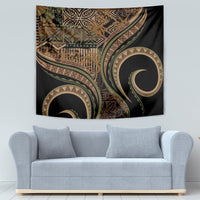 Hawaiian Hibiscus Tribal Vintage Motif Tapestry Ver 8 LT9 - Polynesian Pride