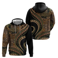 Hawaiian Hibiscus Tribal Vintage Motif Zip Hoodie Ver 8