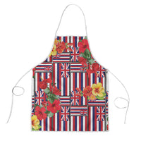 Hawaii Hibiscus Lei Apron Hawaiian Flag Motif