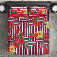 Hawaii Hibiscus Lei Bedding Set Hawaiian Flag Motif