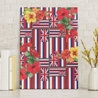 Hawaii Hibiscus Lei Canvas Wall Art Hawaiian Flag Motif