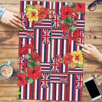 Hawaii Hibiscus Lei Puzzle Hawaiian Flag Motif