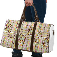 Hawaii Lokelani Pikake Lei Travel Bag Hawaiian Flag Motif