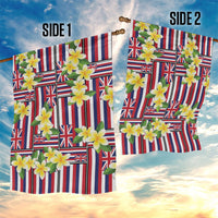 Hawaii Plumeria Lei Garden Flag Hawaiian Flag Motif LT9 - Polynesian Pride