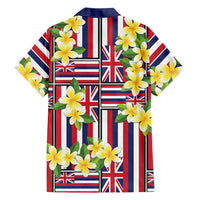 Hawaii Plumeria Lei Hawaiian Shirt Hawaiian Flag Motif