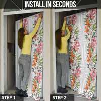 Hawaii Tropical Twist Lei Door Cover Hawaiian Flag Motif