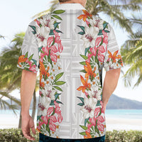 Hawaii Tropical Twist Lei Hawaiian Shirt Hawaiian Flag Motif