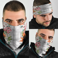 Hawaii Tropical Twist Lei Neck Gaiter Hawaiian Flag Motif