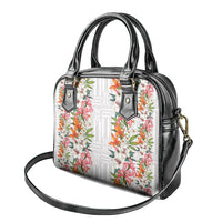 Hawaii Tropical Twist Lei Shoulder Handbag Hawaiian Flag Motif