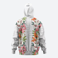 Hawaii Tropical Twist Lei Zip Hoodie Hawaiian Flag Motif LT9 - Polynesian Pride