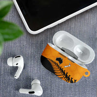 Australia New Zealand Rugby AirPods Case Gold Aboriginal Wallabies and Maori Black Fern - Polynesian Pride