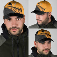 Australia New Zealand Rugby Classic Cap Gold Aboriginal Wallabies and Maori Black Fern LT9 - Polynesian Pride