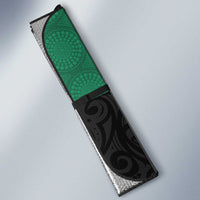 Australia New Zealand Rugby Auto Sun Shade Green Aboriginal Wallabies and Maori Black Fern - Polynesian Pride