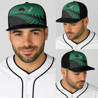 Australia New Zealand Rugby Baseball Net Cap Green Aboriginal Wallabies and Maori Black Fern LT9 - Polynesian Pride