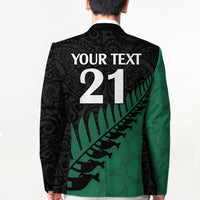 Australia New Zealand Rugby Blazer Green Aboriginal Wallabies and Maori Black Fern - Polynesian Pride