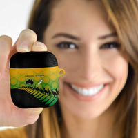 Australia New Zealand Rugby AirPods Case Gradient Aboriginal Wallabies and Maori Black Fern LT9 Gradient - Polynesian Pride