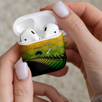 Australia New Zealand Rugby AirPods Case Gradient Aboriginal Wallabies and Maori Black Fern LT9 - Polynesian Pride