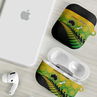Australia New Zealand Rugby AirPods Case Gradient Aboriginal Wallabies and Maori Black Fern - Polynesian Pride
