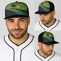 Australia New Zealand Rugby Baseball Net Cap Gradient Aboriginal Wallabies and Maori Black Fern LT9 - Polynesian Pride