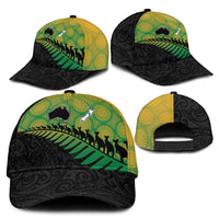 Australia New Zealand Rugby Classic Cap Gradient Aboriginal Wallabies and Maori Black Fern LT9 - Polynesian Pride