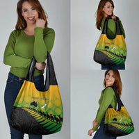 Australia New Zealand Rugby Grocery Bag Gradient Aboriginal Wallabies and Maori Black Fern - Polynesian Pride