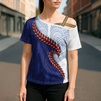 Ula Fala Red Samoa Chief Cross Shoulder Shirt Samoan Art Black Tribal
