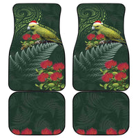 Meri Kirihimete Kakapo Car Mats Green Silver Fern Christmas Vibe LT9 - Polynesian Pride