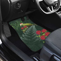 Meri Kirihimete Kakapo Car Mats Green Silver Fern Christmas Vibe LT9 - Polynesian Pride