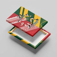 Australia-Tonga Rugby Pacific Custom Canvas Wall Art The Kangaroos and Mate Ma'a Tonga LT9 - Polynesian Pride