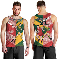 Australia-Tonga Rugby Pacific Custom Men Tank Top The Kangaroos and Mate Ma'a Tonga LT9 - Polynesian Pride