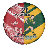Australia-Tonga Rugby Pacific Custom Spare Tire Cover The Kangaroos and Mate Ma'a Tonga LT9 - Polynesian Pride