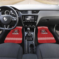 Tonga Rugby XIII Custom Car Mats Mate Ma'a Tonga with Ngatu Pattern LT9 Set 2pcs - Front Red - Polynesian Pride