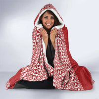 Tonga Rugby XIII Custom Hooded Blanket Mate Ma'a Tonga with Ngatu Pattern LT9 - Polynesian Pride