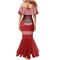 Tonga Rugby XIII Custom Mermaid Dress Mate Ma'a Tonga with Ngatu Pattern