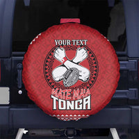 Tonga Rugby XIII Custom Spare Tire Cover Mate Ma'a Tonga with Ngatu Pattern LT9 - Polynesian Pride