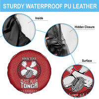 Tonga Rugby XIII Custom Spare Tire Cover Mate Ma'a Tonga with Ngatu Pattern LT9 - Polynesian Pride