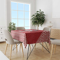 Tonga Rugby XIII Custom Tablecloth Mate Ma'a Tonga with Ngatu Pattern LT9 - Polynesian Pride