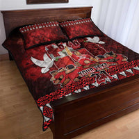Custom Tonga 676 Haʻamonga ʻa Maui Quilt Bed Set Tongan Sipi Tau Unique Dance