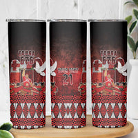 Custom Tonga 676 Haʻamonga ʻa Maui Skinny Tumbler Tongan Sipi Tau Unique Dance