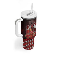 Custom Tonga 676 Haamonga a Maui Tumbler With Handle Tongan Sipi Tau Unique Dance LT9 - Polynesian Pride