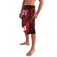 Custom Tonga XIII Rugby Tribal Tattoo Lavalava Mate Ma'a Tonga Kupesi Ngatu Grunge Style LT9 - Polynesian Pride