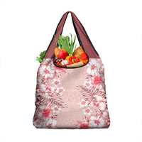 Pasifika Sataoa Pattern Plumeria Vintage Grocery Bag Cherry LT9 1-pack One Size Cherry - Polynesian Pride