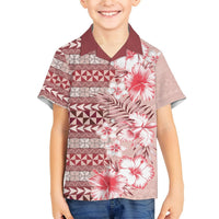 Pasifika Sataoa Pattern Plumeria Vintage Hawaiian Shirt Cherry LT9 - Polynesian Pride