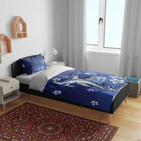 Personalized Hawaiian Maori Hammerhead Shark Bedding Set Polu Plumeria LT9 - Polynesian Pride