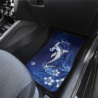 Personalized Hawaiian Maori Hammerhead Shark Car Mats Polu Plumeria LT9 - Polynesian Pride