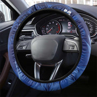 Hawaiian Maori Hammerhead Shark Steering Wheel Cover Polu Plumeria LT9 - Polynesian Pride