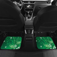 Personalized Hawaiian Maori Hammerhead Shark Car Mats Omaomao Plumeria - Polynesian Pride